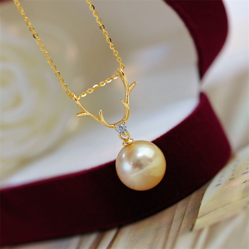 Natural Champagne Pearl Pendant