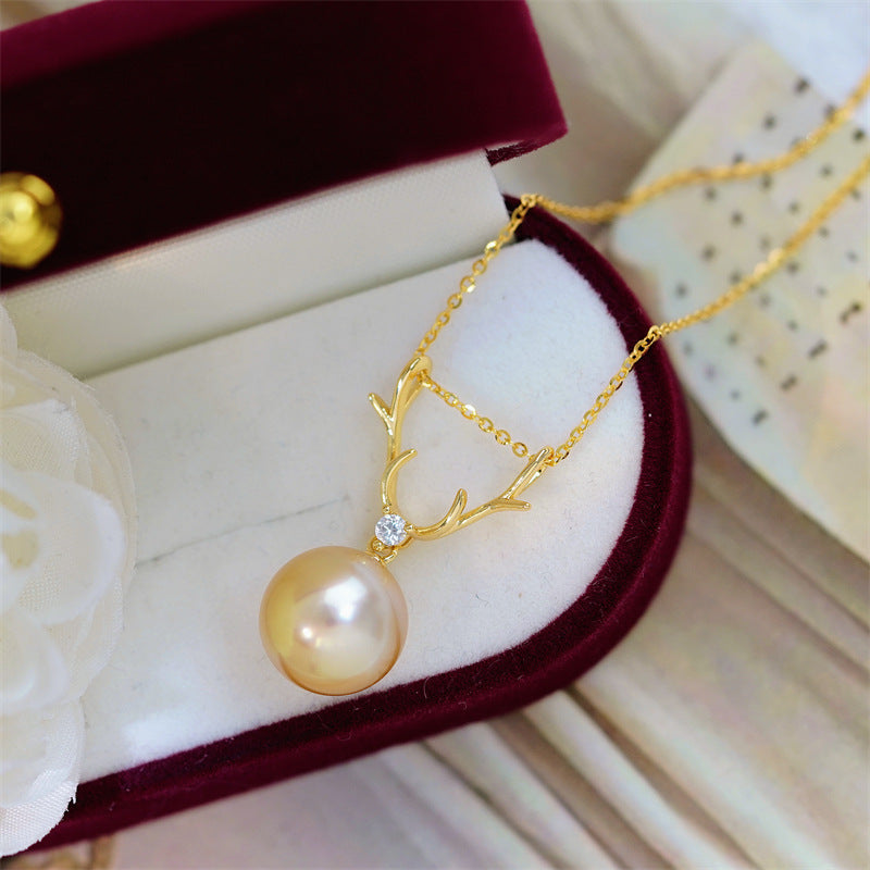 Natural Champagne Pearl Pendant