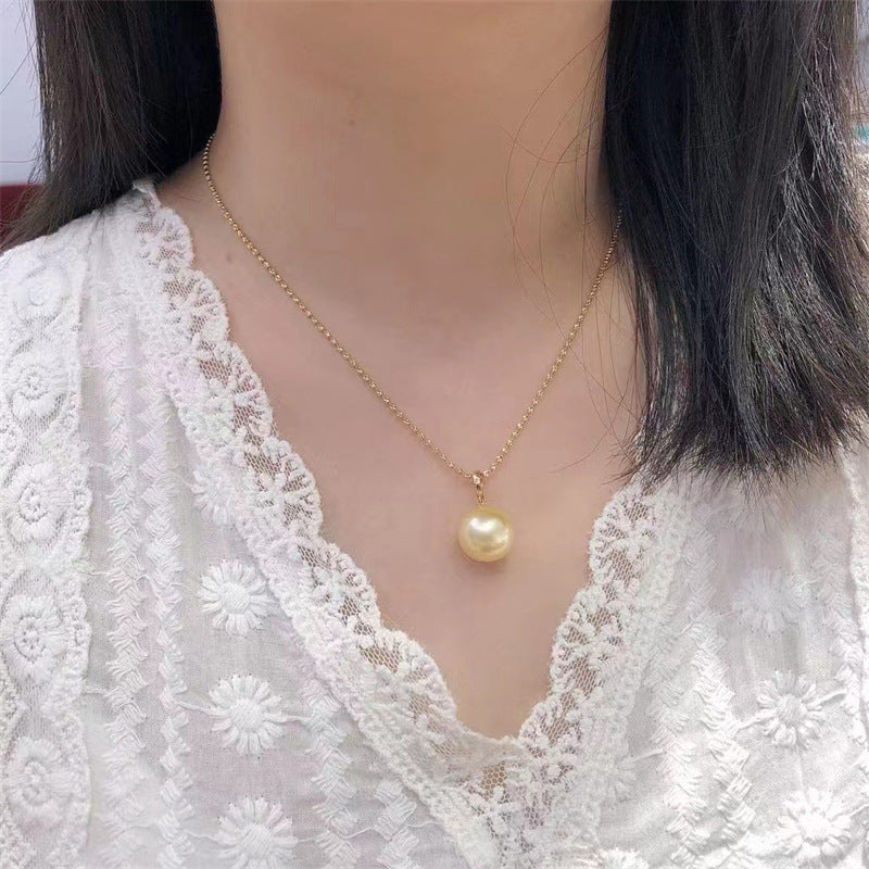Natural Champagne Pearl Pendant