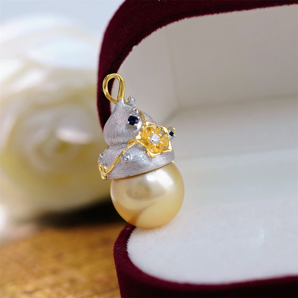 Natural Champagne Pearl Pendant