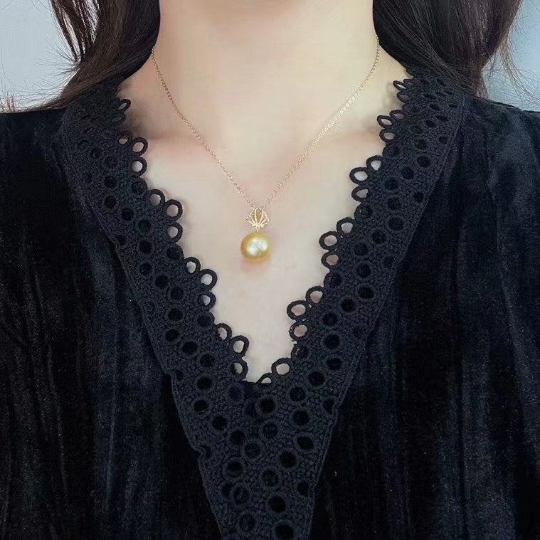 Natural Champagne Pearl Pendant