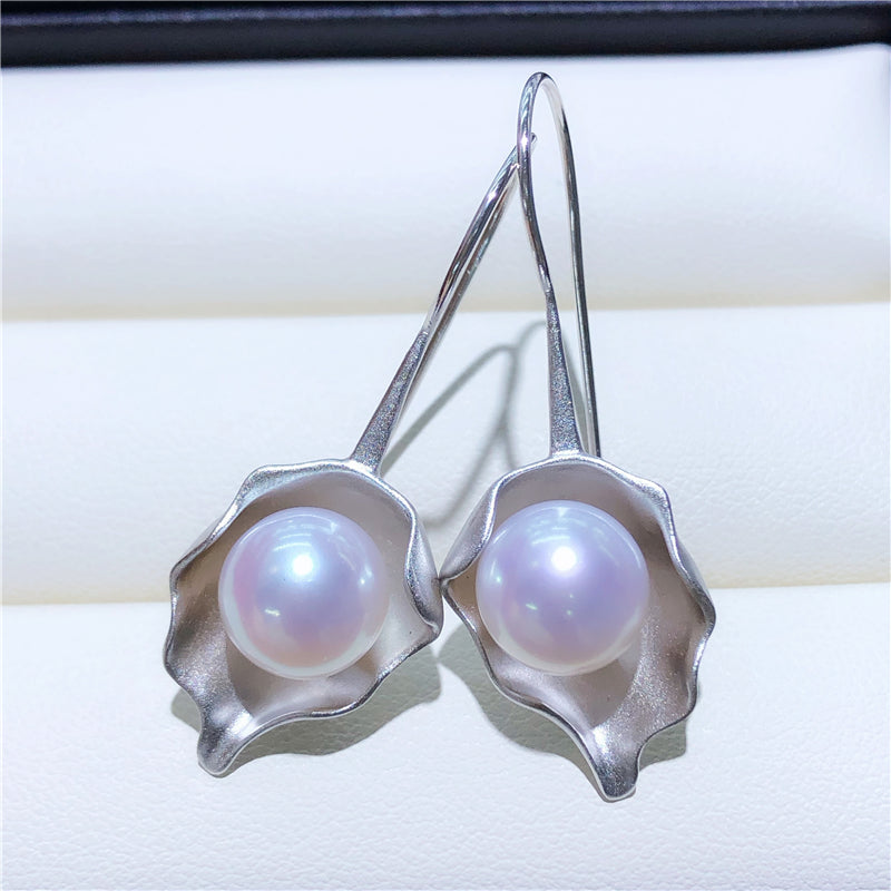 Akoya Pearl Hoop Earrings