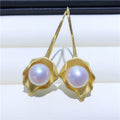 Akoya Pearl Hoop Earrings