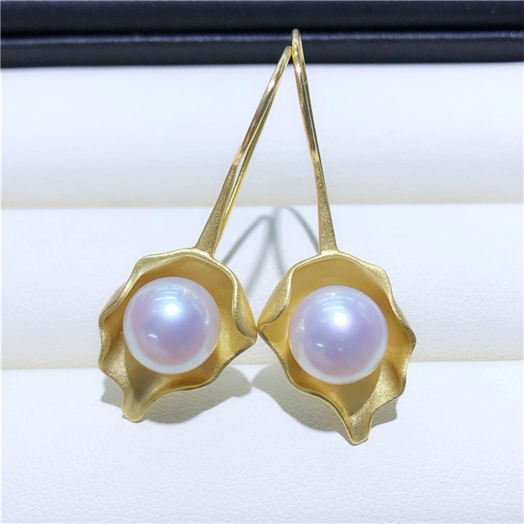 Akoya Pearl Hoop Earrings
