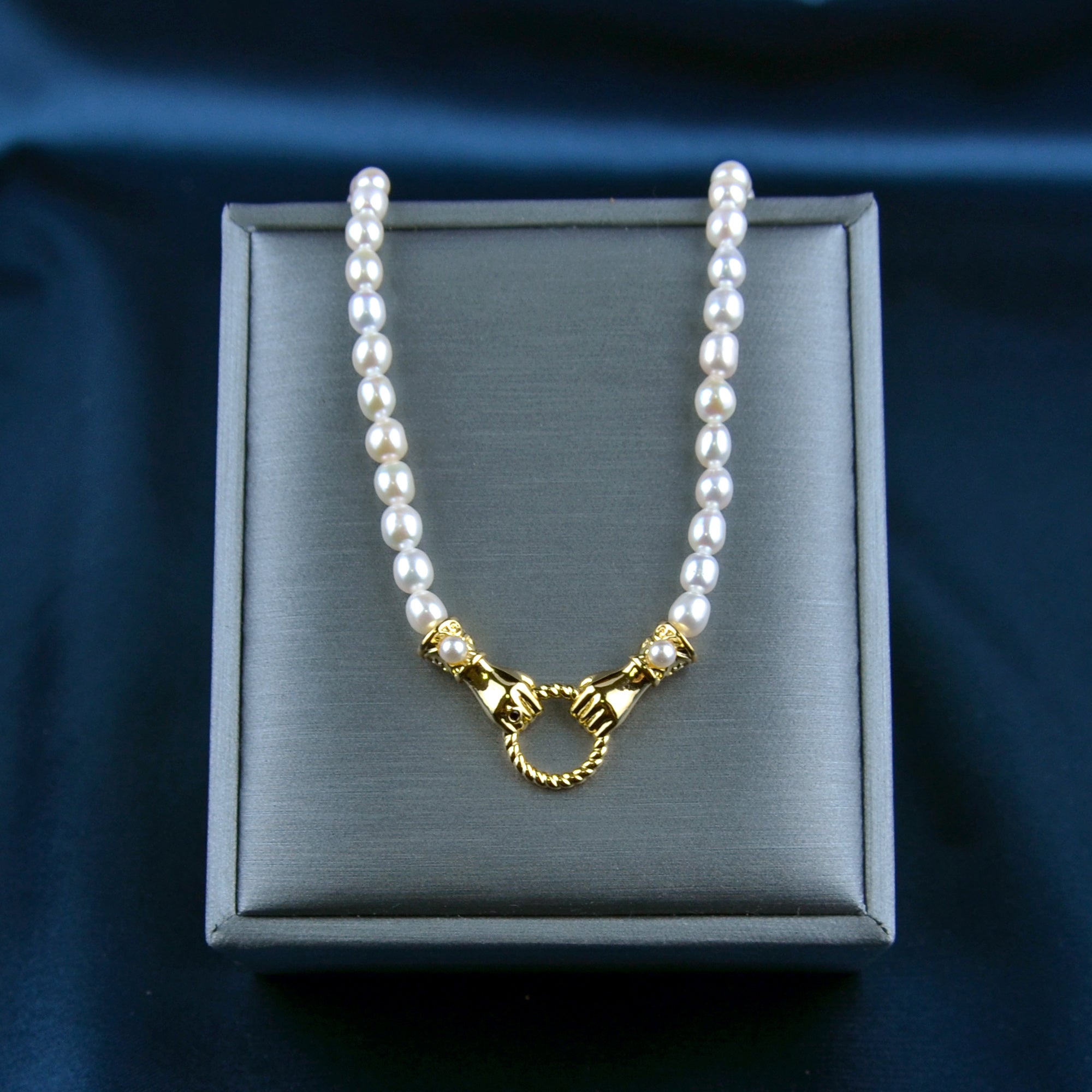 Harris Reed in Good Hands Pearl Charm Necklace