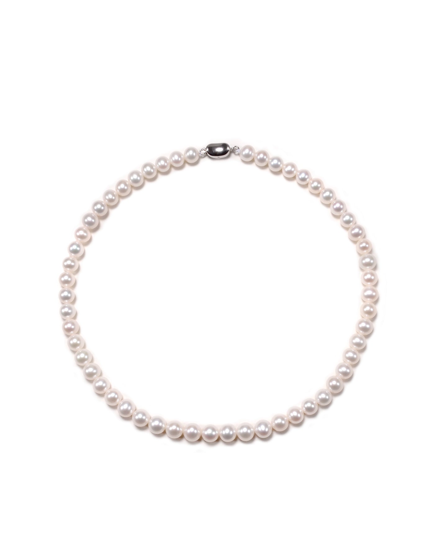 White Freshwater Pearl Necklace 10-11mm AAAA Quality