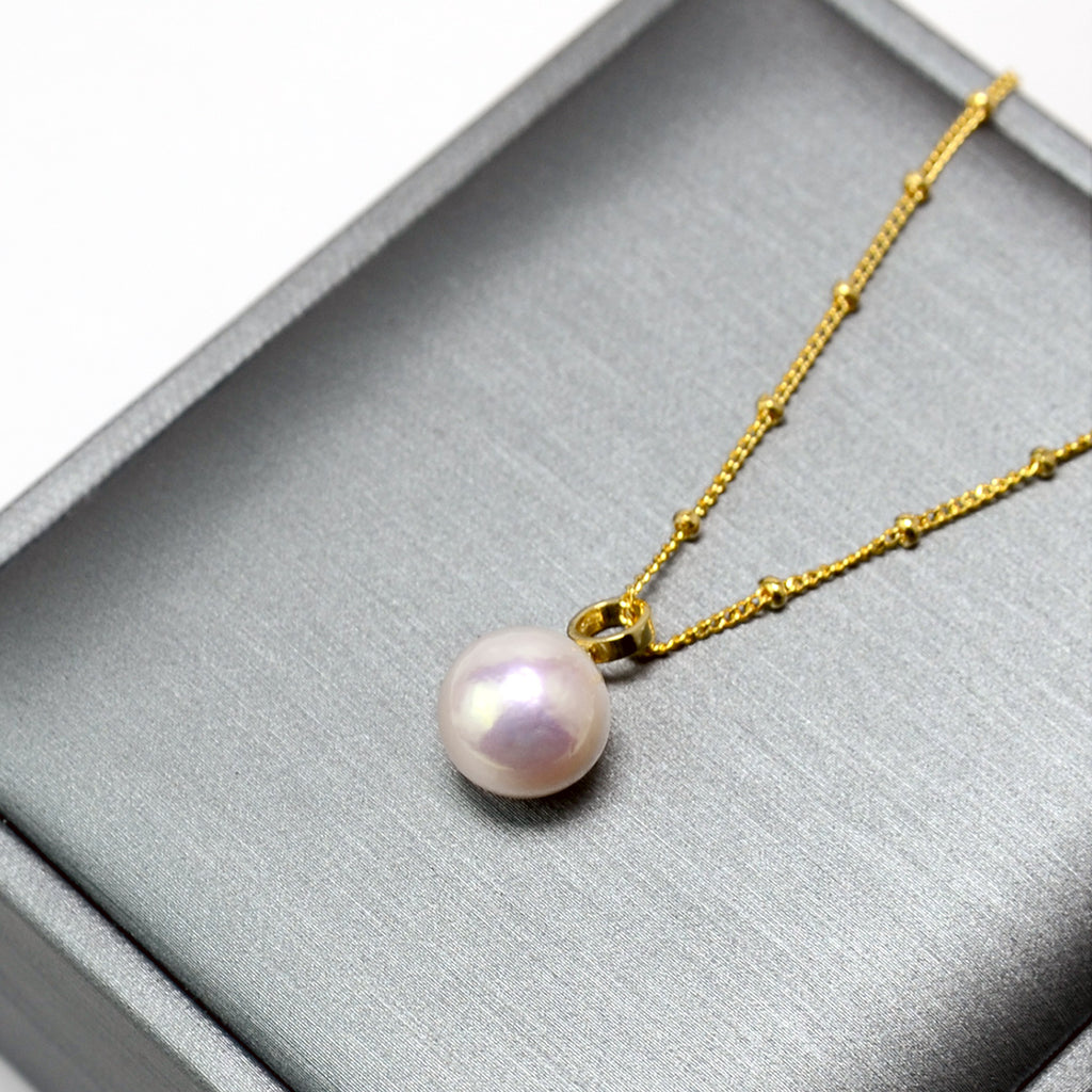 Akoya Pearl Necklace in 14k Gold