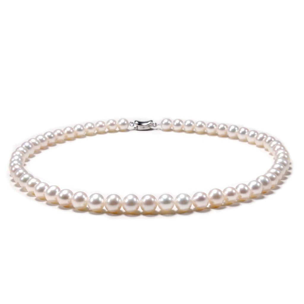 White Freshwater Pearl Necklace 10-11mm AAAA Quality