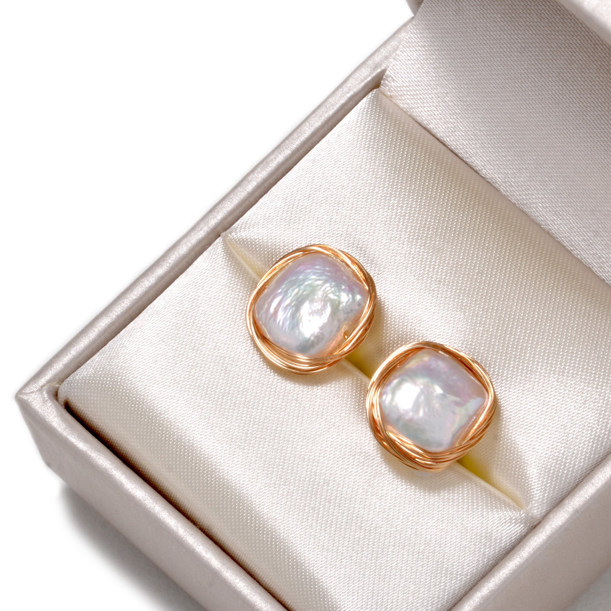 Freshwater Baroque Pearl Stud Earrings