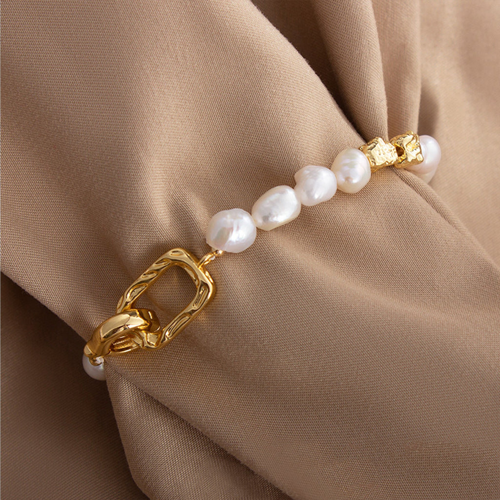 Natural Freshwater Baroque Pearl Bracelet