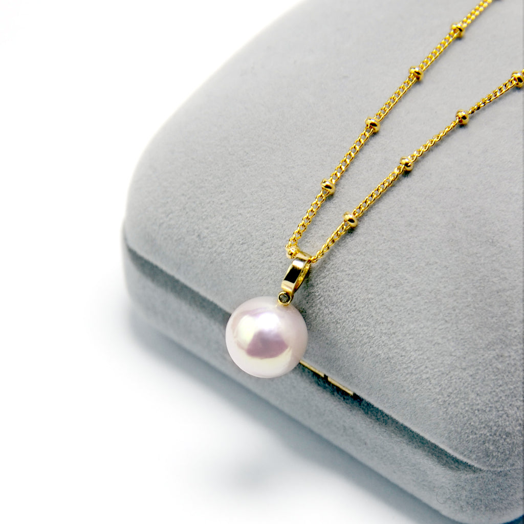 Akoya Pearl Necklace in 14k Gold