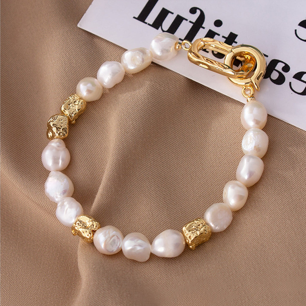 Natural Freshwater Baroque Pearl Bracelet