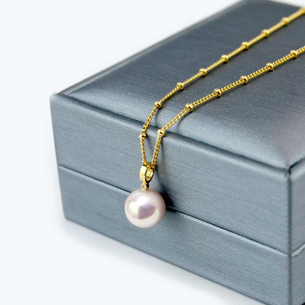 Akoya Pearl Necklace in 14k Gold