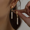 Broque Pearl Drop Earrings