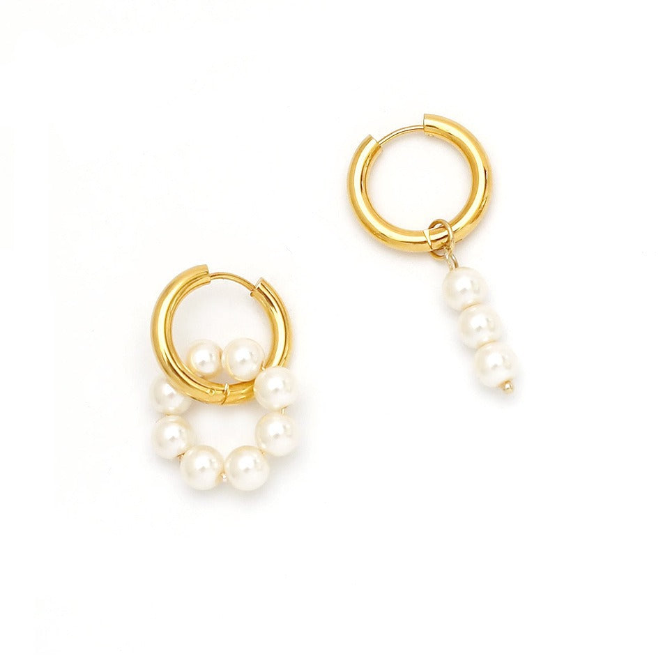 Freshwater Pearl Hoop Earrings