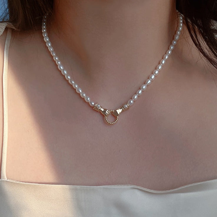 Harris Reed in Good Hands Pearl Charm Necklace