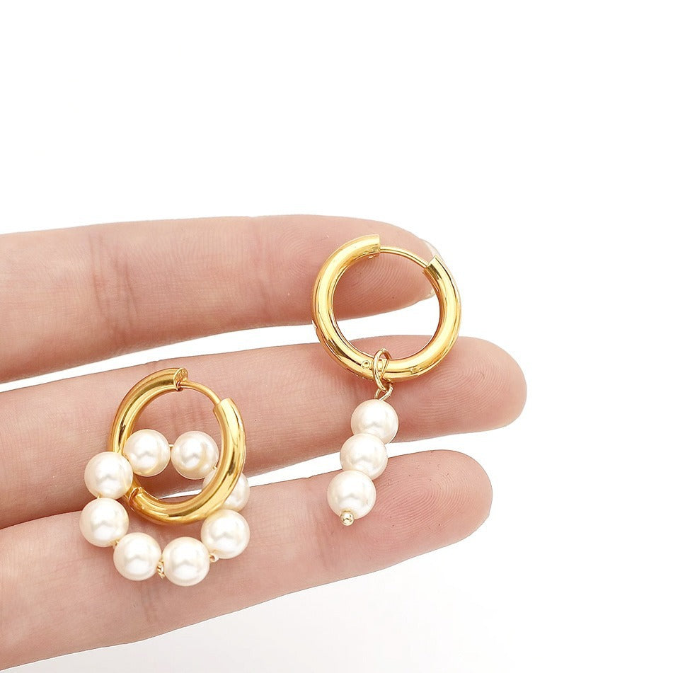 Freshwater Pearl Hoop Earrings