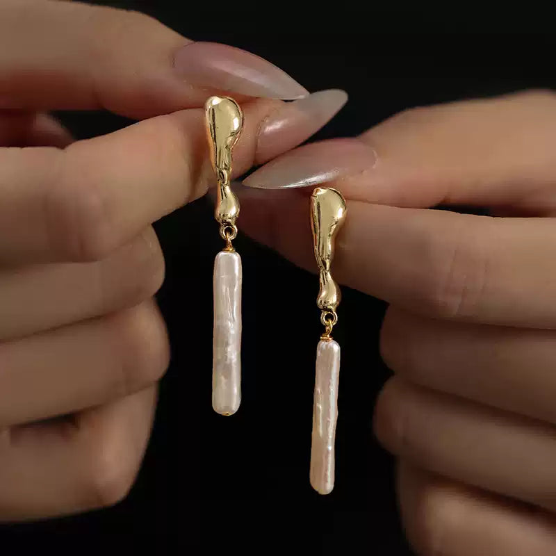 Broque Pearl Drop Earrings