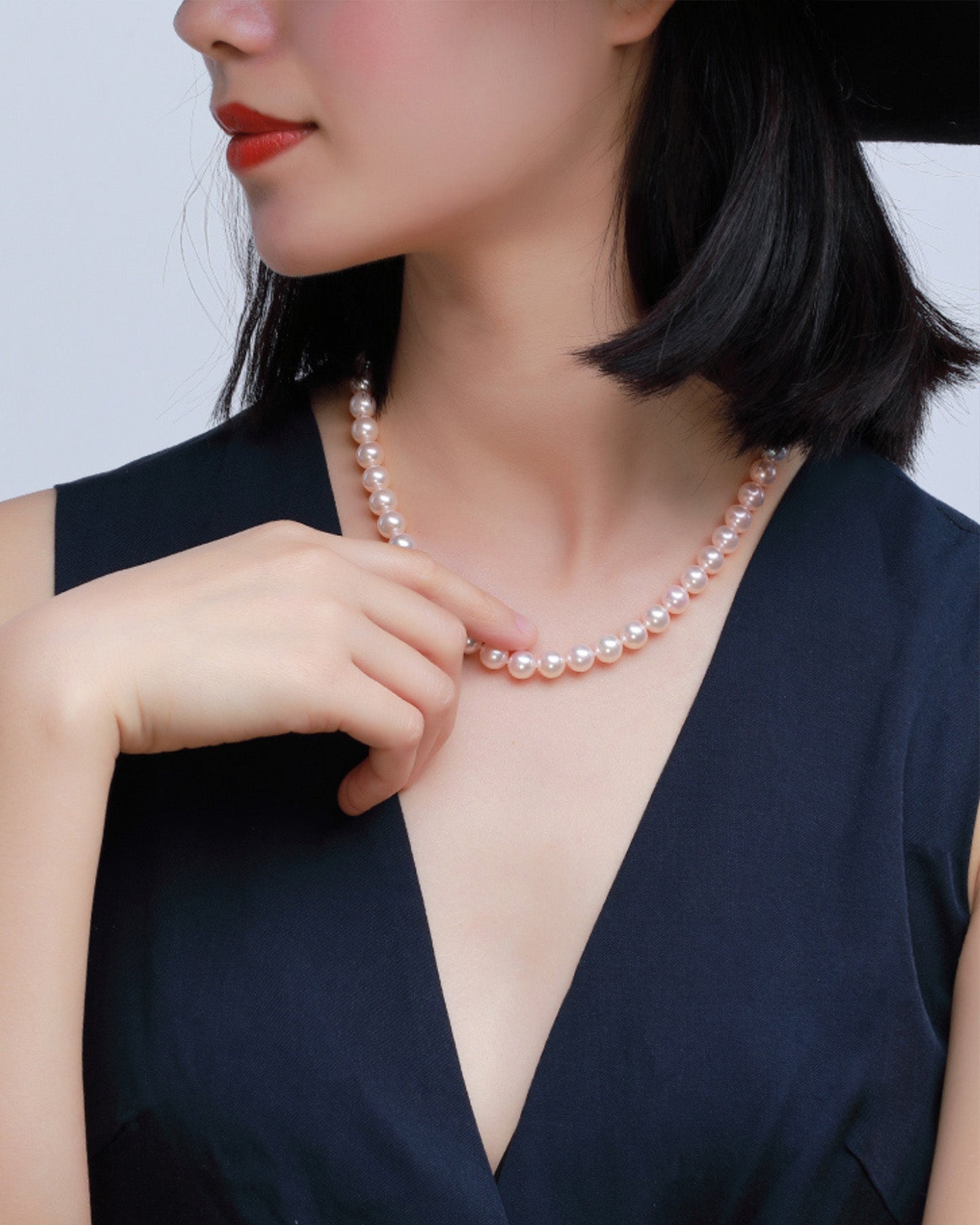 White Freshwater Pearl Necklace 10-11mm AAAA Quality