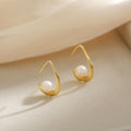Freshwater Pearl Hoop Earrings