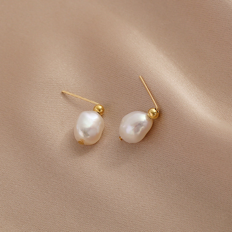 Freshwater Baroque Pearl Stud Earrings