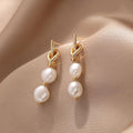 Baroque Pearl Drop Earrings