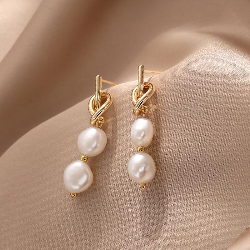 Baroque Pearl Drop Earrings