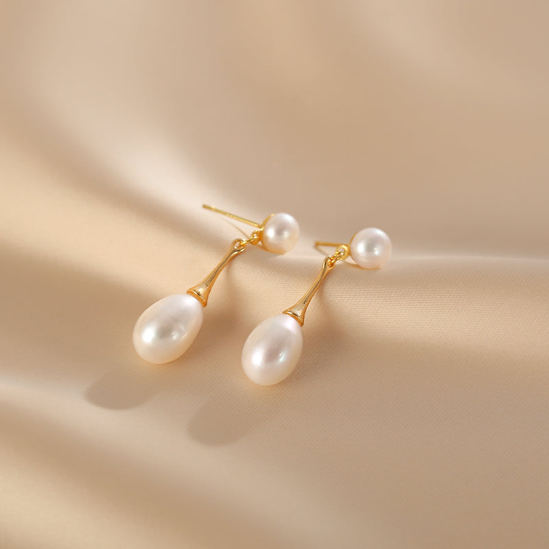 Freshwater Pearl Drop Earrings