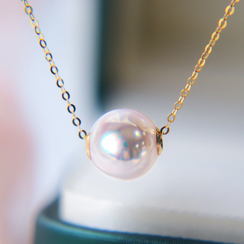 Japanese AKoya Pearl Necklace in 18K Gold