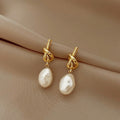 Broque Pearl Drop Earrings