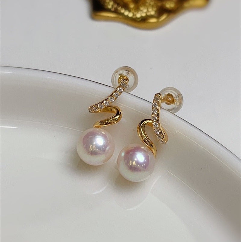 Akoya Pearl Drop Earrings