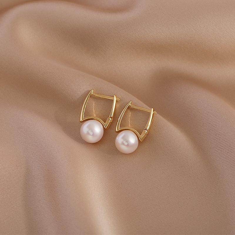 Akoya Pearl Hoop Earrings
