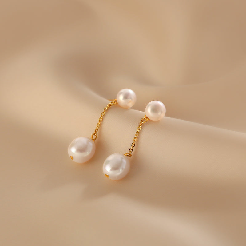 Freshwater Pearl Drop Earrings