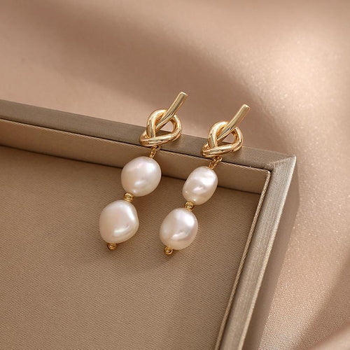 Baroque Pearl Drop Earrings