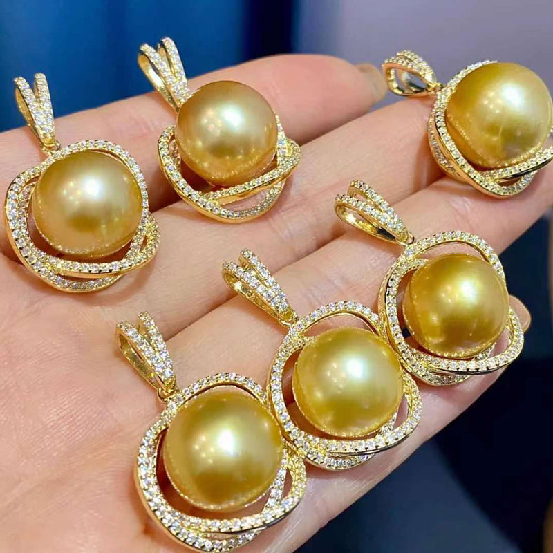 Natural Champagne Pearl Pendant