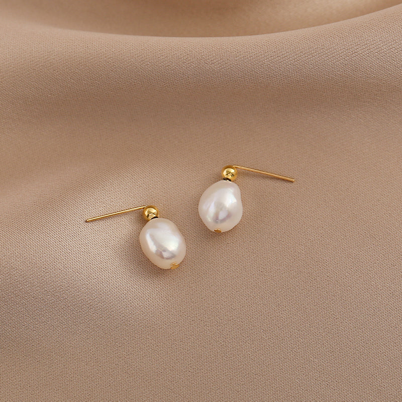 Freshwater Baroque Pearl Stud Earrings