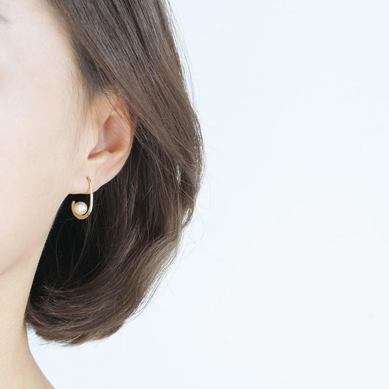 Freshwater Pearl Hoop Earrings