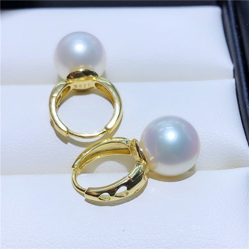 Akoya Pearl Hoop Earrings