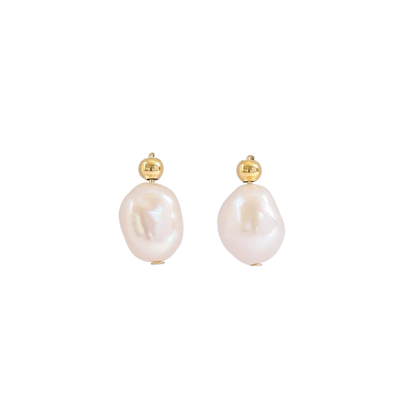 Freshwater Baroque Pearl Stud Earrings