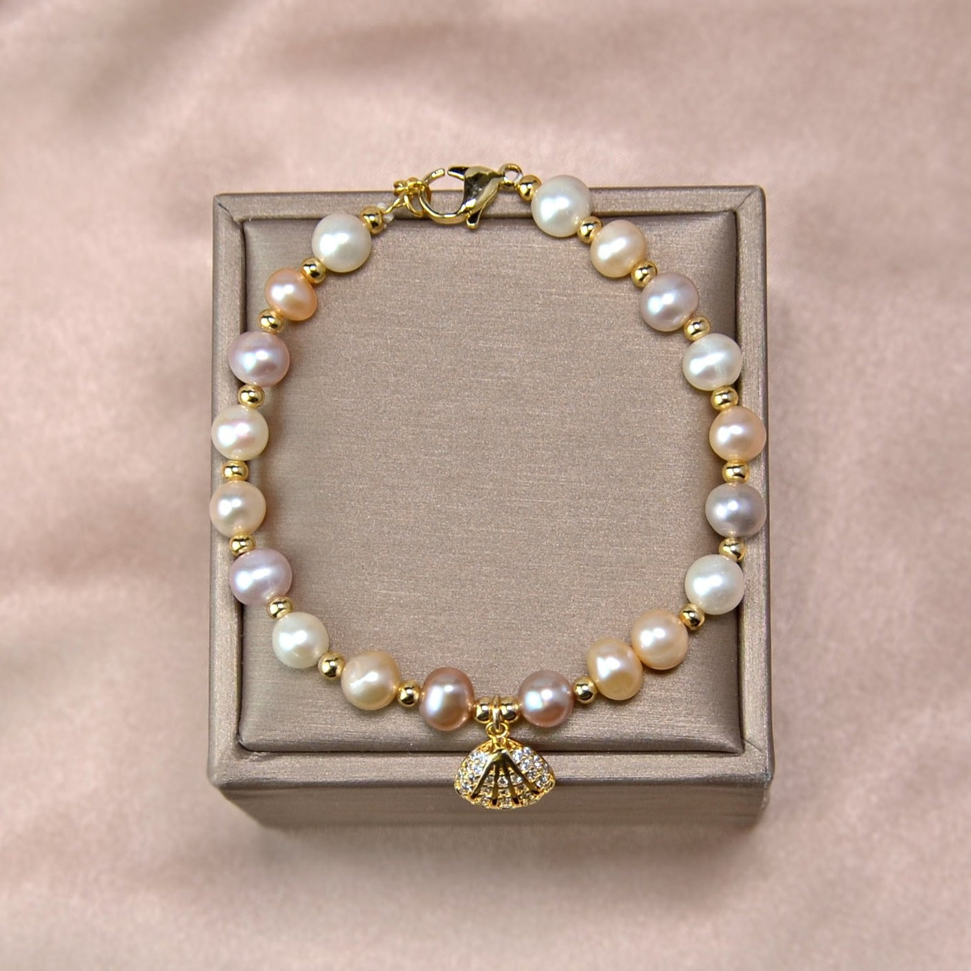 Colorful Freshwater Pearls Bracelet